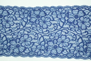 6.75 Inch Flat Double Edge Galloon Lace, American Navy (87 YARDS - FULL SPOOL) MADE IN USA